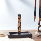 Durable-Chinese Calligraphy Inkstone Rectangle Dragon Phoenix Pattern Inker Sets Traditional Chinese Ink Stones With Ink Stick 1