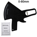 0-80mm Body Fat Measure Tester Analyzer Sebum Caliper Clamp Shaped Ruler Skinfold Test Instrument Measuring Tape