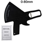 0-80mm Body Fat Measure Tester Analyzer Sebum Caliper Clamp Shaped Ruler Skinfold Test Instrument Measuring Tape