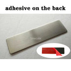 10pcs Laser Engraving Name Badge Holder Round Corner Gold Color Stainless Steel Badge Blank Material 70x20mm