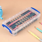 3/6-layer Paintbrush Box Watercolor Detachable Pen Storage Box Color Multi-function Stationery Organizer School Supplies