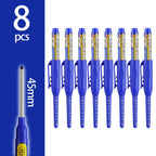 4-60Pcs 45mm Long Nib Head Carpenter Pen Deep Hole Marker Pens Black/Blue/Red/White for Measuring Woodworking Hand Tools