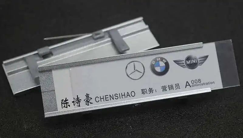 Name Badge Wholesaler Brooch Magnets Metal  Fastener Brooch Holder Card Name Tag
