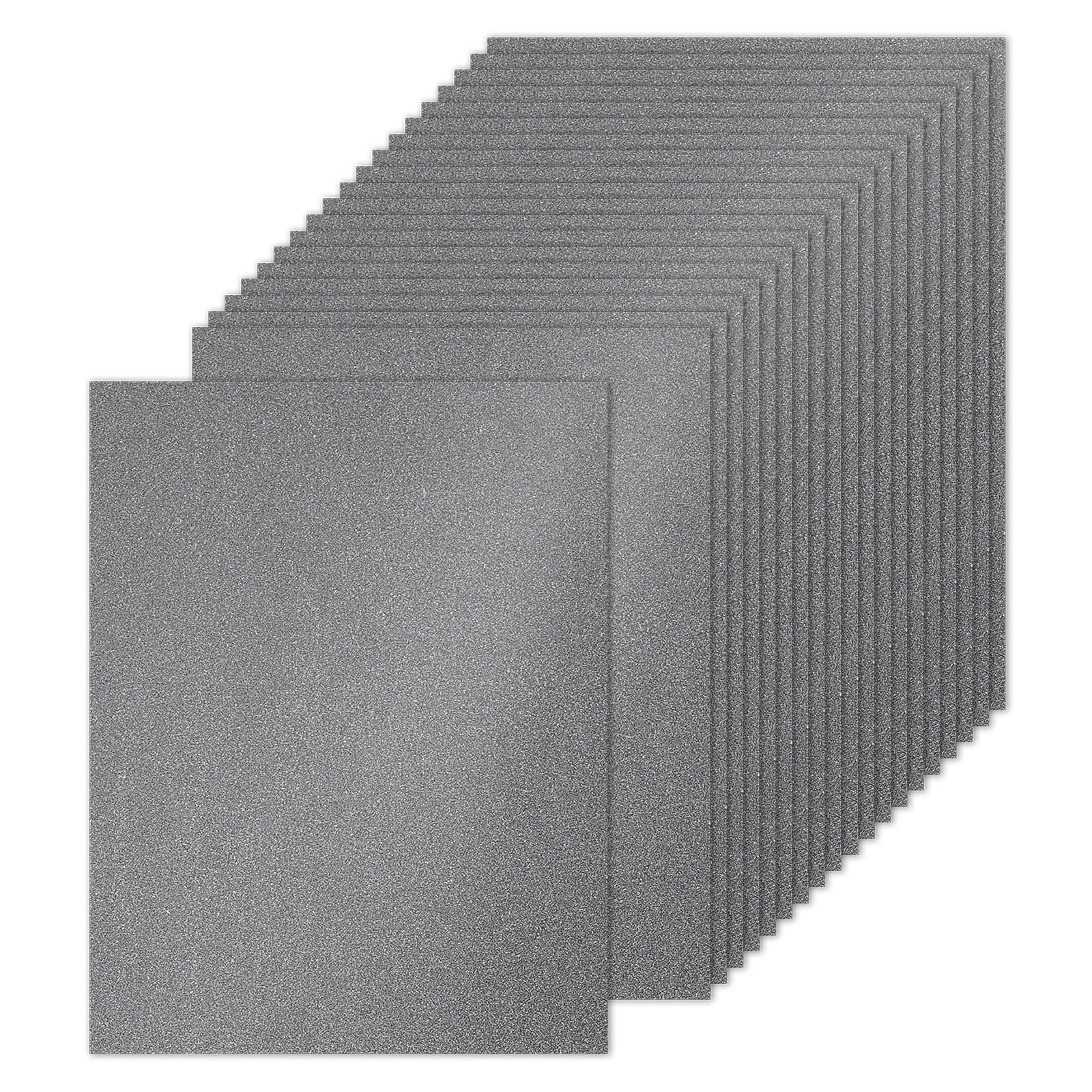 20 Sheets 250gsm Glitter Cardstock Paper Rectangle Premium Sparkly Paper Craft Cardstock Paper for Scrapbook Cards DIY Party Art