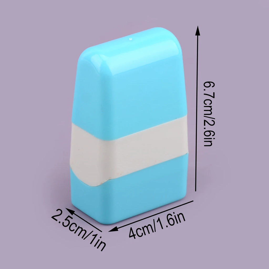 Retro Portable Confidential Stamp, Used for Privacy Personal Information Shielder Anti-Leak Stamp, School Supplies