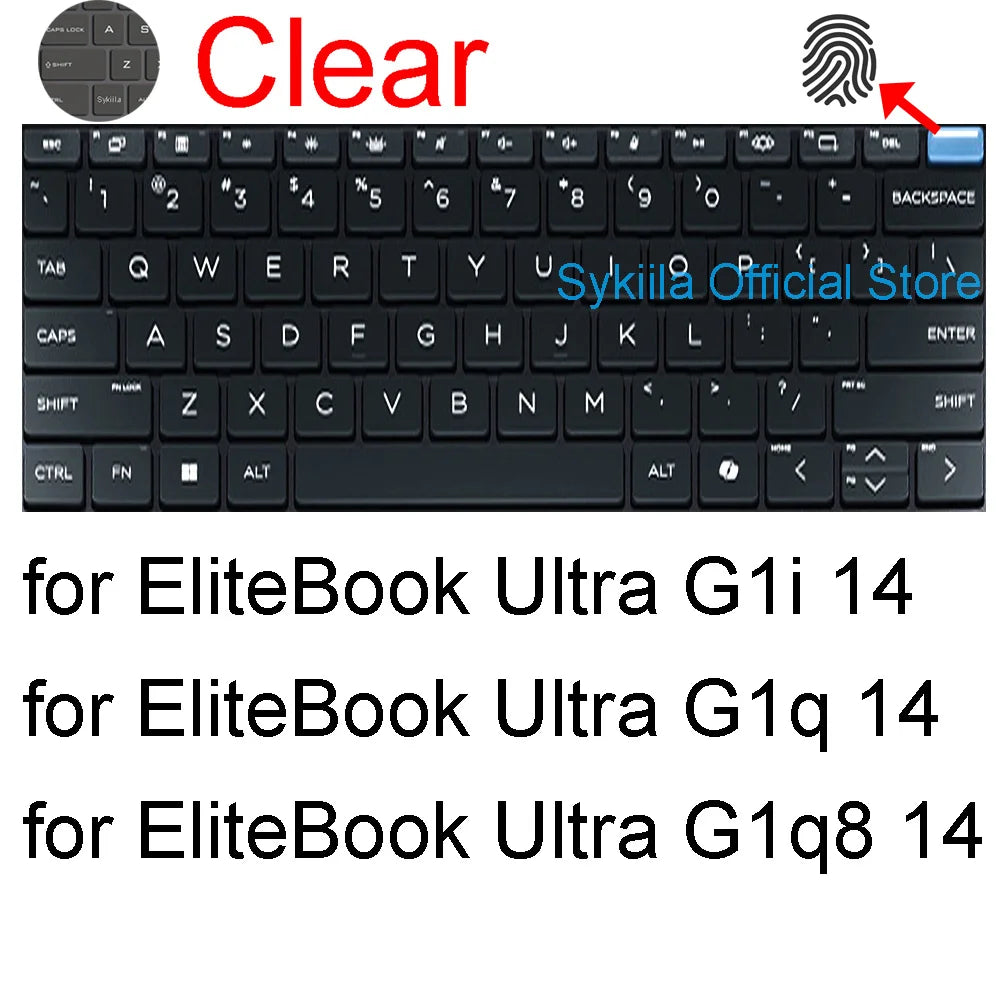 Keyboard cover for HP EliteBook 6 8 G2a G2i G1a G1q G1i 840 G11 G10 845 G9 X360 1040 G8 640 745 645 Silicone Protector Skin Case