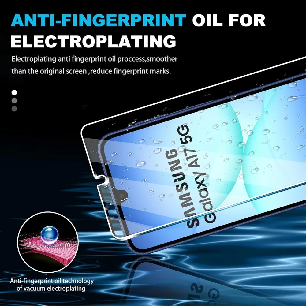 Tempered Glass For Samsung A16 A17 A18 A26 A27 A36 A37 A56 A57 Screen Protector Galaxy A55 A35 A15 A25 A24 Film A51 A52 A53 A54