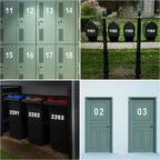 Reflective Digital stickers mailbox stickers and Reflective digital labels to mark house numbers and home office address numbers