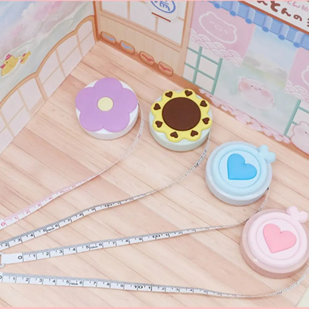 1.5M Soft Tape Measure Retractable Leather Double Scales Rulers Home Craft Measurements Cartoon Mini Measuring Tape