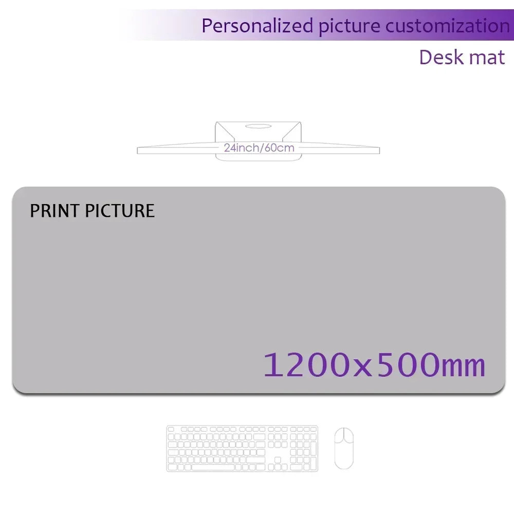 Create Your Own Personalized Mousepad Print Custom Mouse Pad Company Playmat Deskmat 1200x600 Customizable Keyboard Computer Mat