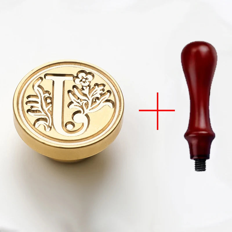 2PCS Clear Sealing Stamp Head Wax Seal Craft Supplies Wax Seal Stamp and Handle Stamp Scrapbooking Supplies Craft HCZ0106