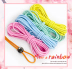 5/10/20/50M 4mm Multicolor Elastic Band Round Hair Bungee Rope Hat Drawstring Rubber Bands Clothes Spring String Cord Sewing Bia