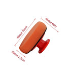 4 Inch Foam Wax Applicator Pads with Red Handle Soft Sponge Polishing Pads for Car Cleaning and Paint Maintenance