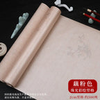 Sumi Art Wax Dye Pearlescent Ink Colorful Half Ripe Rice Paper Xuan Paper Scroll Multicolor Brush Calligraphy Creation Work Roll
