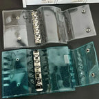 The New Transparent A7 Three-fold Hand Ledger Loose-leaf Detachable Student Portable Notes Diary Hand Ledger