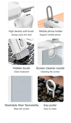 8 In 1 Cleaning Kit Keyboard Cleaner For AirPods Camera Phone Cleaning Tool Keycap Puller Set Screen Brush Earphone Cleaning Pen