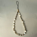 Simple Love Shell Beaded Keychain Mobile Phone Chain Pendant Fashion Mobile XYu Phone Case Accessories Female Jewelry Gifts