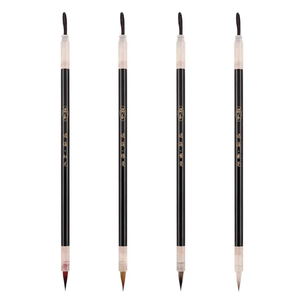Traditional Chinese Calligraphy Brush Oil Watercolor Wolf Hair Scriptures Writing Brush Wood Oil Painting Art Paint Brush