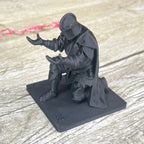 (9*7.6cm) 3D Printed Medieval Knight Pen Holder Black Silver Warrior Statue Desk Organizer Creative Office Decor Stationery Gift