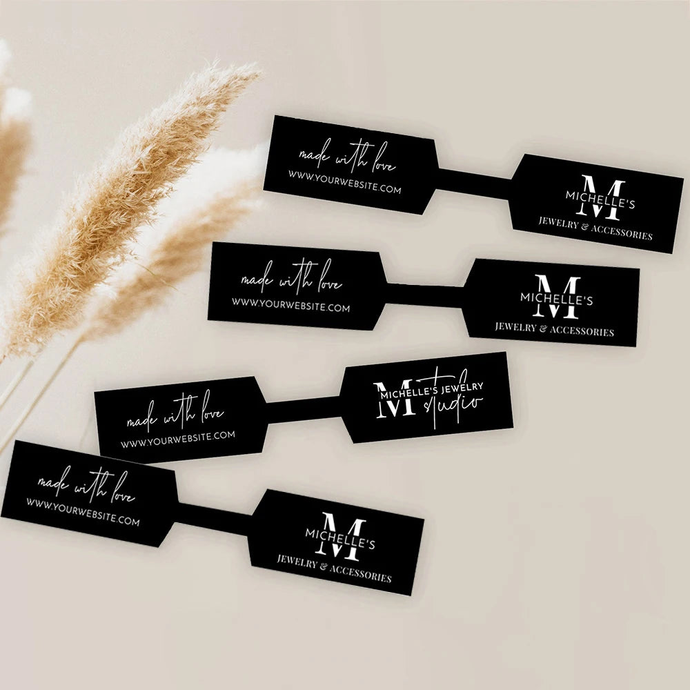 100pcs Custom Price Tag For Jewelry Display Price Label Stickers Personalized Self Adhesive Earring Display Repair Label