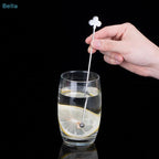 ♩Stainless Steel Stirring Stick Long Handle Bar Spoon Star Heart Shape Cocktail Stirrer For Coffee Milk Tea Home Cafe Decor 1PC