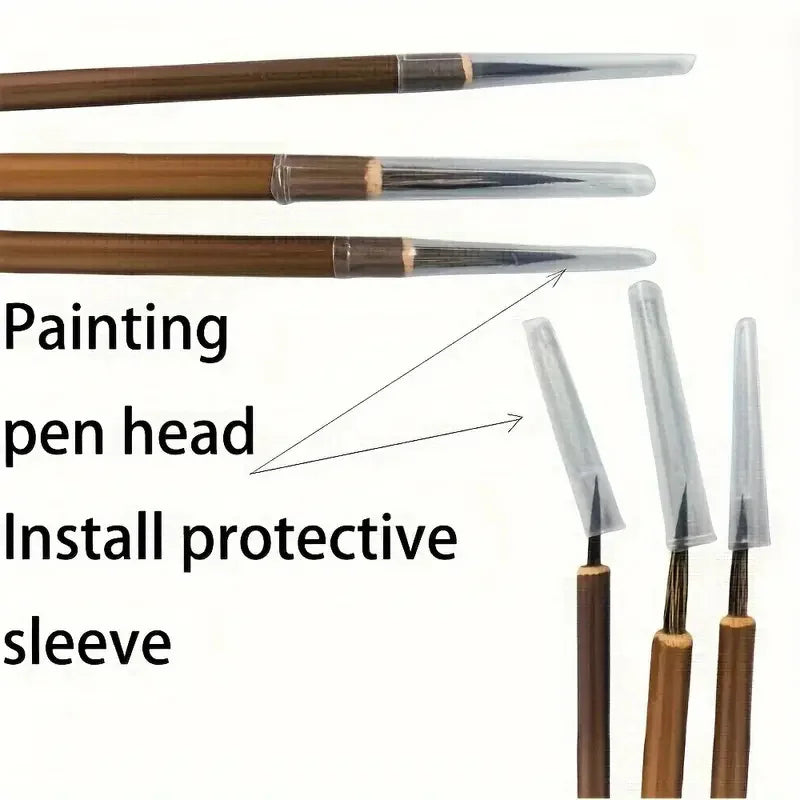 Fine Line Art Brushes, Handmade, Chinese Calligraphy and Precision Designed Digital Painting Brushes