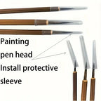 Fine Line Art Brushes, Handmade, Chinese Calligraphy and Precision Designed Digital Painting Brushes