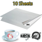 10Sheet Silver Printable Vinyl Sticker Paper A4 Printer Copy Paper Transparent White Sticker Paper DIY Crafts for Inkjet Printer
