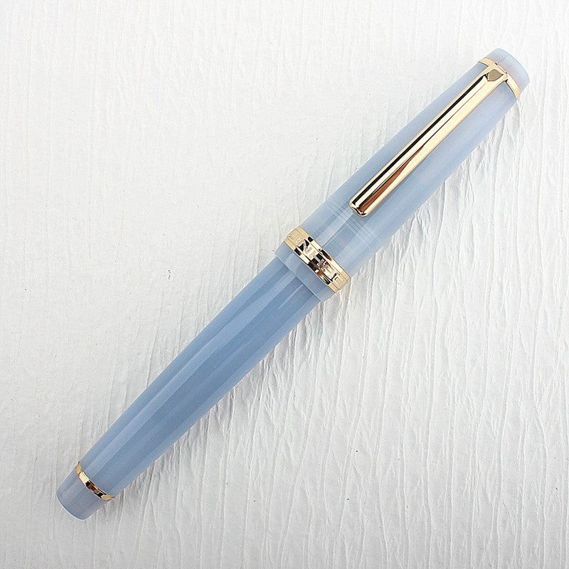 Jinhao 82 Fountain Pen Acrylic EF/F/M/Bent Nib Golden Trim with Converter Writing Pen