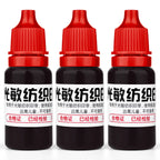 10ml Blue Red Black Ink Textile Clothes Ink Special Ink For Students Kids Name Stamp Printing On Clothing Waterproof Not Fade