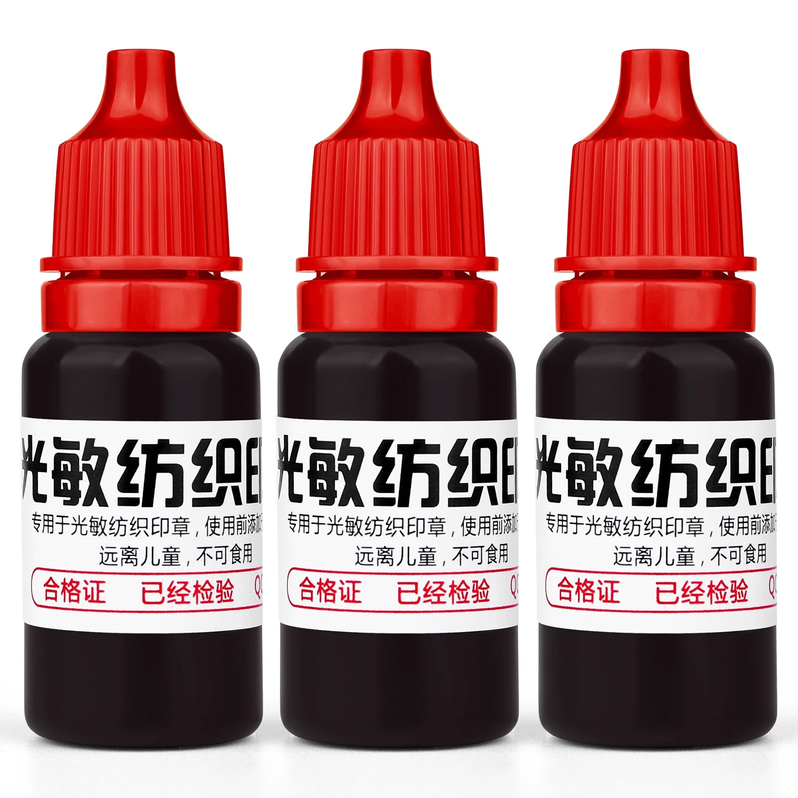 10ml Blue Red Black Ink Textile Clothes Ink Special Ink For Students Kids Name Stamp Printing On Clothing Waterproof Not Fade