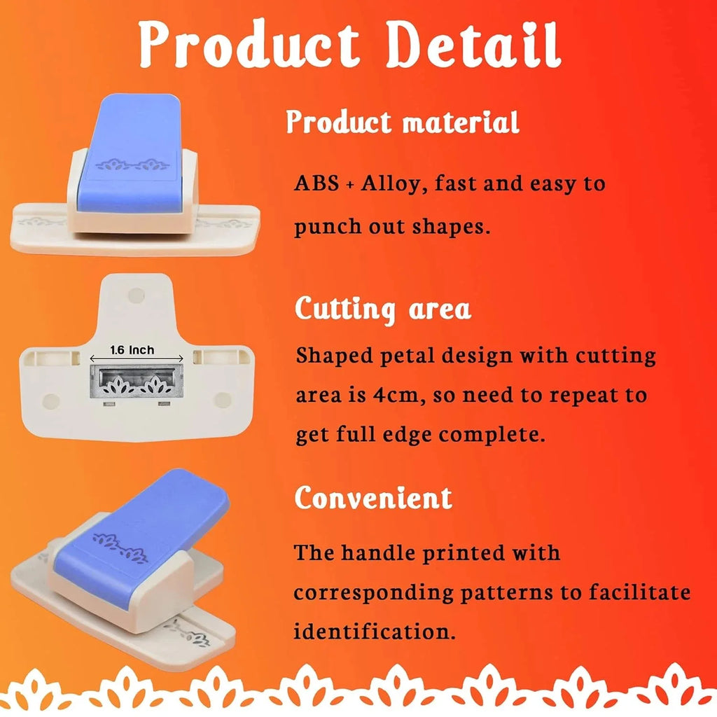 Punches Decorative Lace Edges Scroll Punch Embossing For Scrapbook Cards Easy To Operate DIY Handcraft Tool