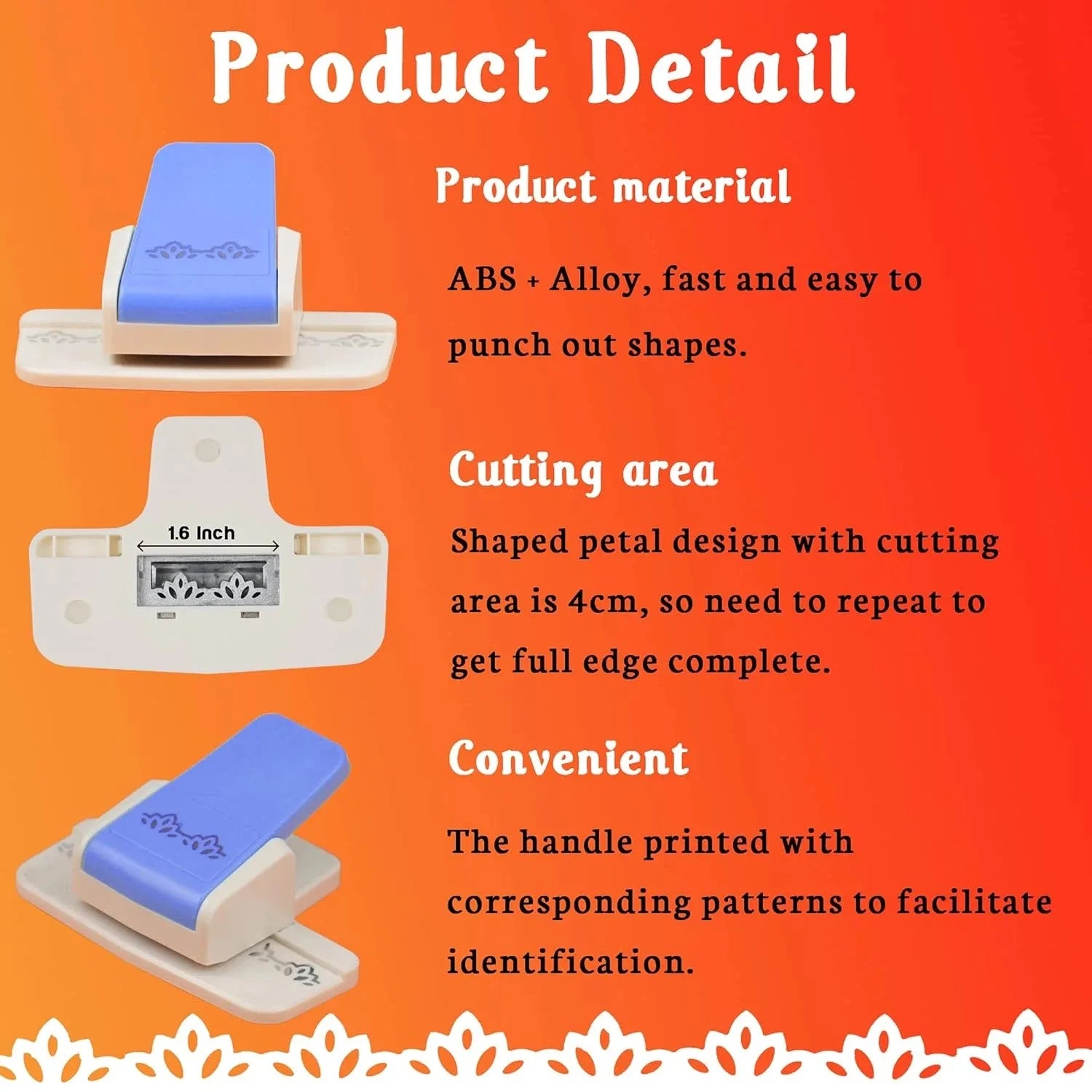 Punches Decorative Lace Edges Scroll Punch Embossing For Scrapbook Cards Easy To Operate DIY Handcraft Tool