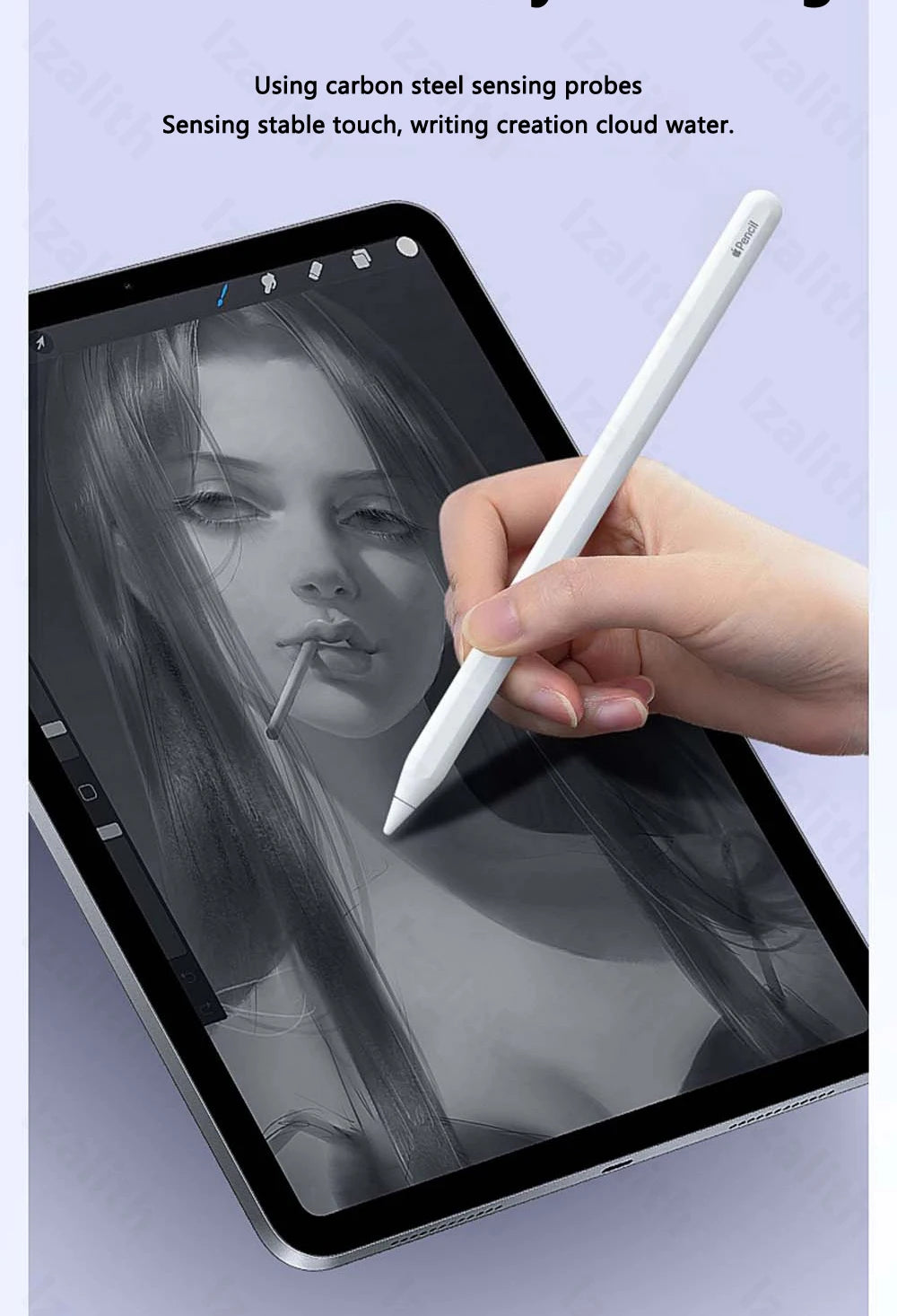 Replacement Pencil Tips for Apple Pencil 1/2/3th Apple Pencil Pro 4/6 Pcs 2B Soft Nibs for iPad Pro Pencil 1/2/3 Stylus Fine Nib