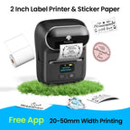 Phomemo Label Printer M110 Label Maker Barcode Label Printer for Address, Barcode, Clothing, Photo,Logo,Jewelry,Retail,Business