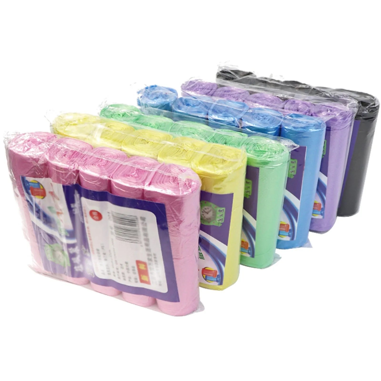 Rolls/100 Counts Disposable Small Garbage Bags Portable PE Rubbish Bags for Kitchen Bedroom Outdoor Protable Trash Bag
