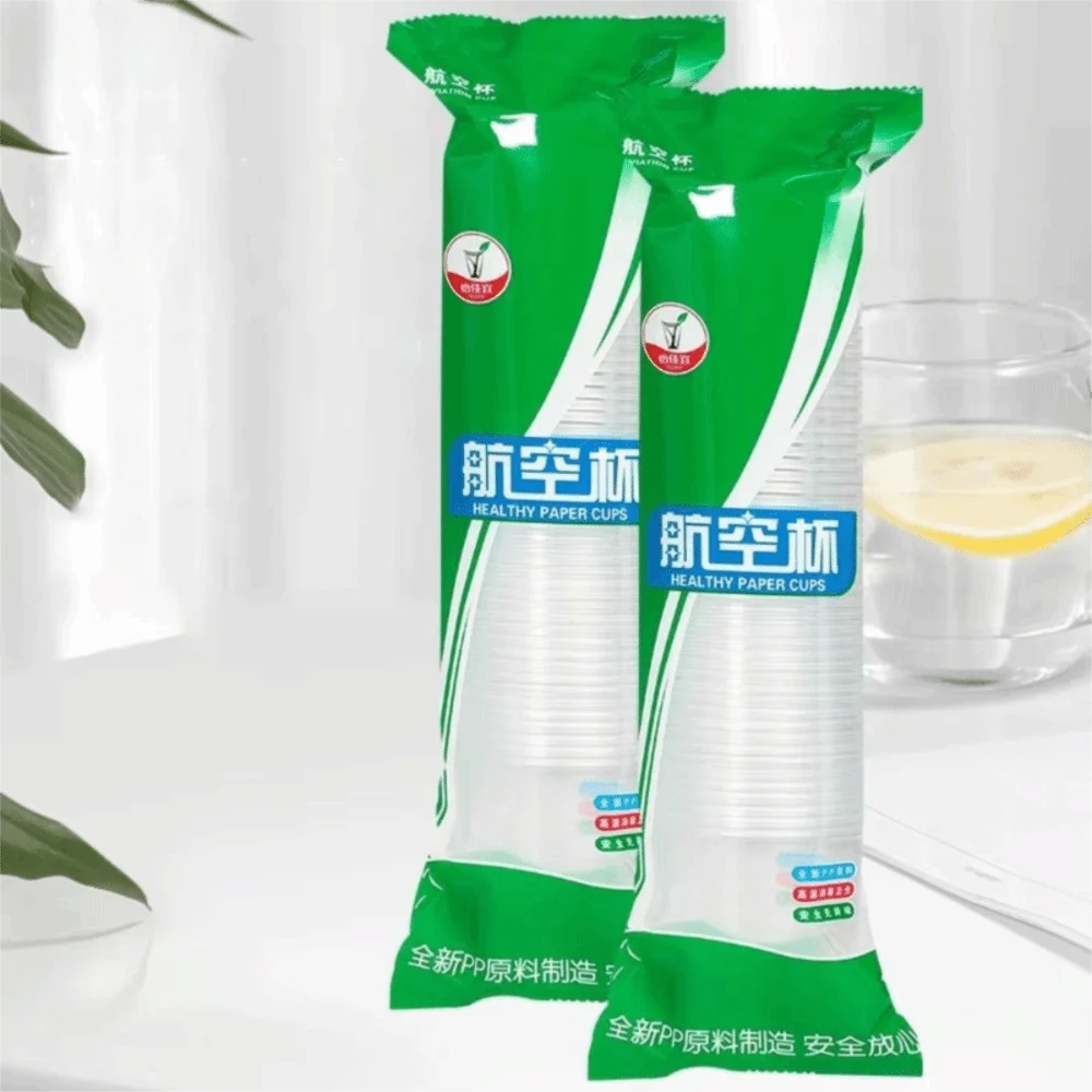 50Pcs 180ml Disposable Plastic Cups Transparent Food-grade PP Clear Plastic Cups Heat-resistant Party Plastic Cups