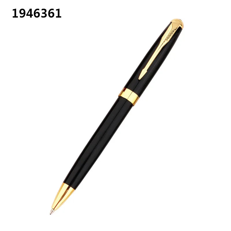 Luxury high quality 388 Black for stainless steel Business office school supplies Ballpoint Pen Golden Clip New