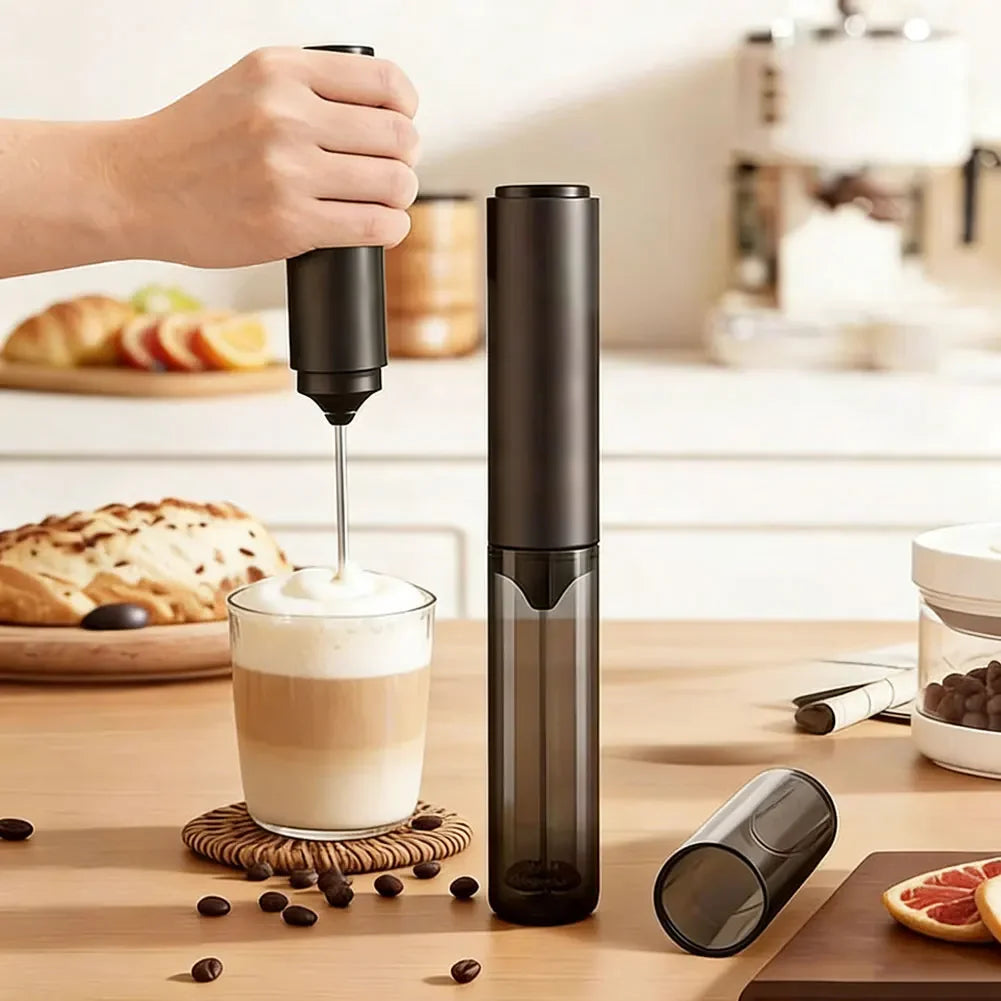 Electric Drink Mixer Rechargable Handheld Milk Frother Powerful Stirrer Egg Beater for Lattes Coffee Foam Maker