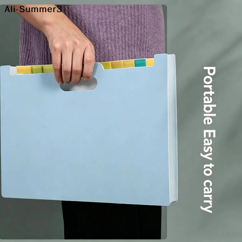 【J3a】13 Pockets Accordion File Organizer, Expanding File Folder With Lable Pocket,Upright Open Top,A4/Letter Size Paper Document