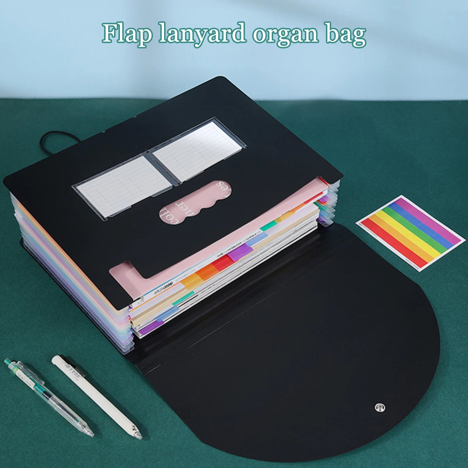 13/25 Pockets Accordian File Folder Expanding File Organizer Filing Box Multicolored Paper/Bill/Receipt/Document Holder Bag A4