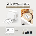 1 Roll NIIMBOT White/Cold Thermal Adhesive Label for B1 B21 B3S B31 B4 Anti-Oil Tear-Resistant Price Tag Home Bussiness Use
