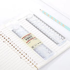 1PC 30cm Folding Flexible Ruler Transparent PVC Creative Drawing Tool Student Stationery Supplies