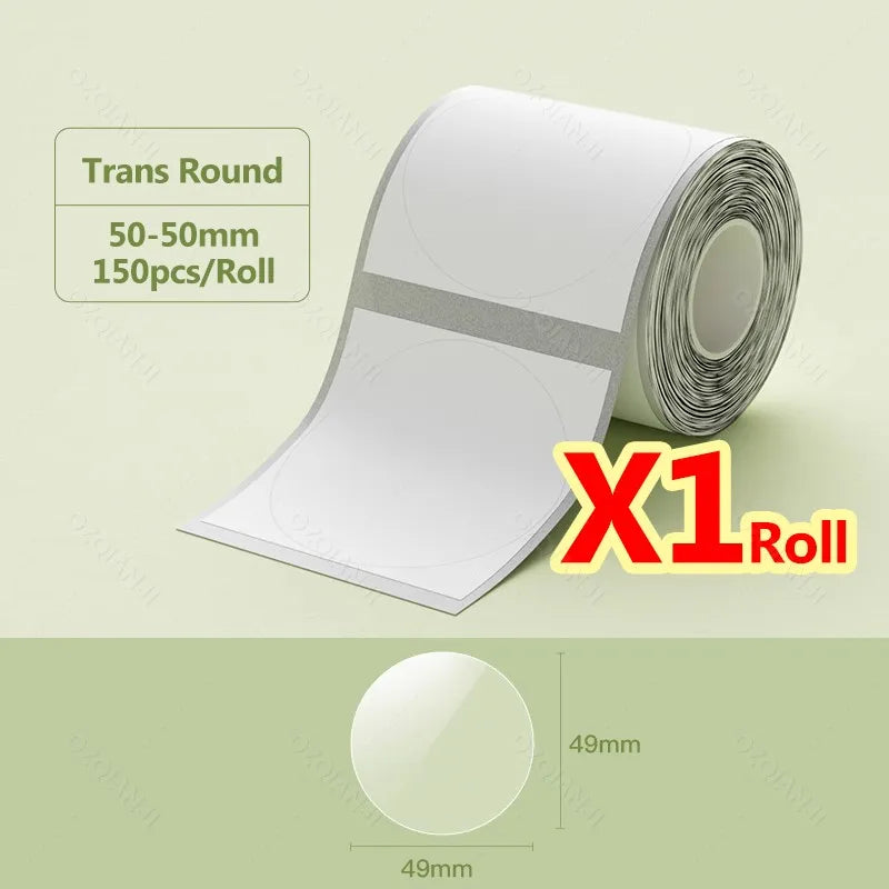 NiiMBOT B21 B1 Round Sticker Labels Sticker Self-adhesive Waterproof Thermal Label Paper For Niimbot Mini Portable Label Maker