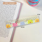 1 Piece Lytwtw's Cute Animals Straight Kawaii Christmas Ruler Tools Stationery Cartoon Drawing Office School Measuring