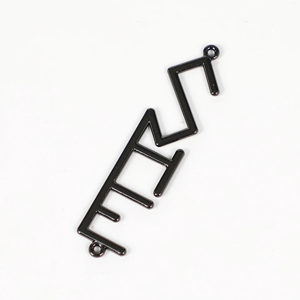Custom Logo 3D Metal Letters Zinc Alloy Name Tag for Handbag Clothing Metal Labels Sew-On