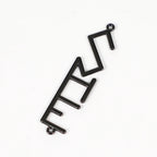 Custom Logo 3D Metal Letters Zinc Alloy Name Tag for Handbag Clothing Metal Labels Sew-On