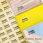 150pcs Transparent Waterproof Name Sticker Custom Personalized Self-adhesive Kids School Label Child Stationery Tag In Hebrew
