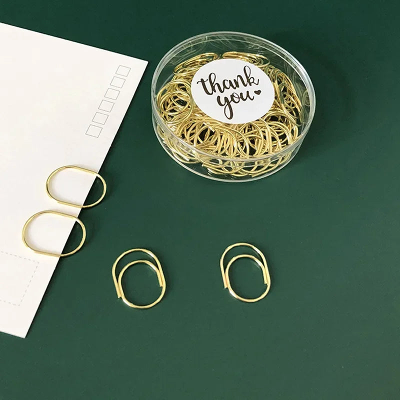 60pcs Creative 25mm Paper Clips Cute Paper Clip Mini Metal Paper Clip - Perfect For Planners & Office Supplies