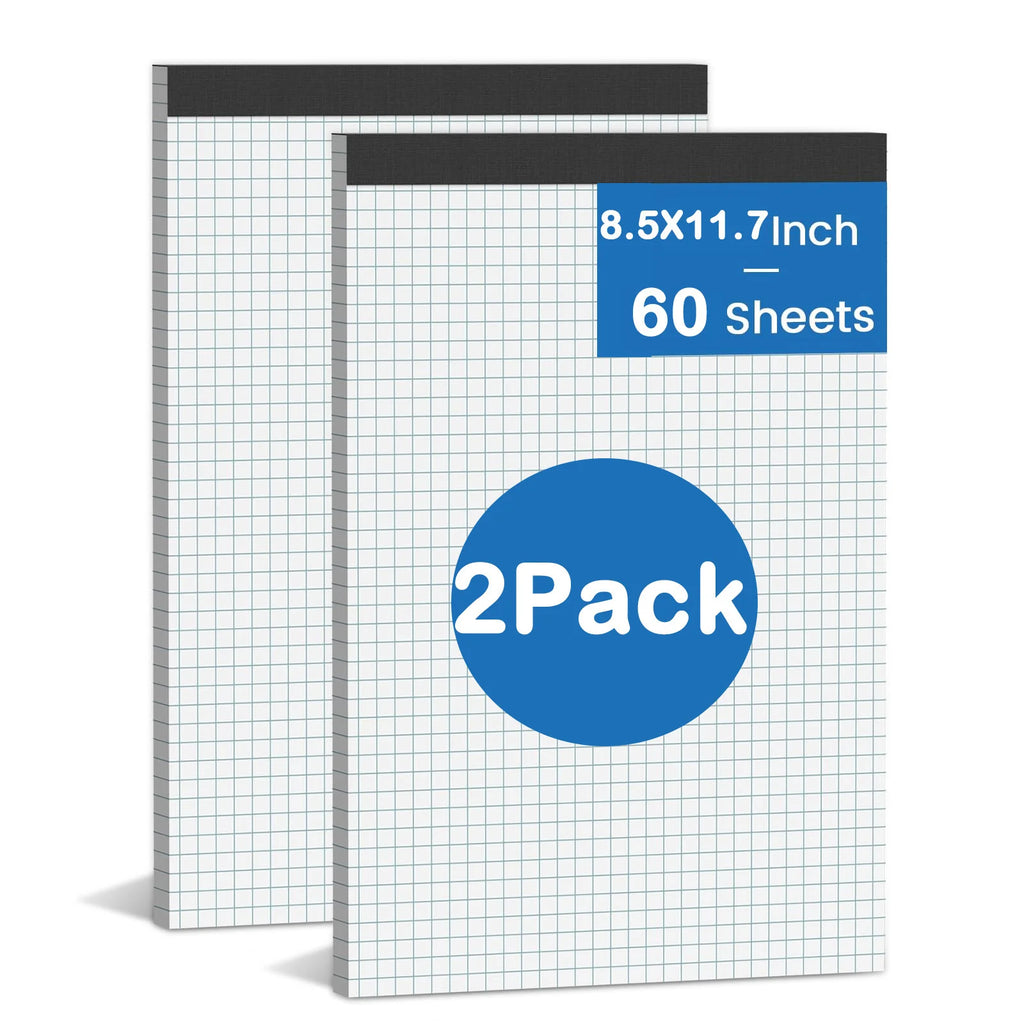 Large Blueprint Quad Grid Notebook Graph Paper Draft Sketch Book Letter Size Engineering Design Drawing Notepad Office School Us